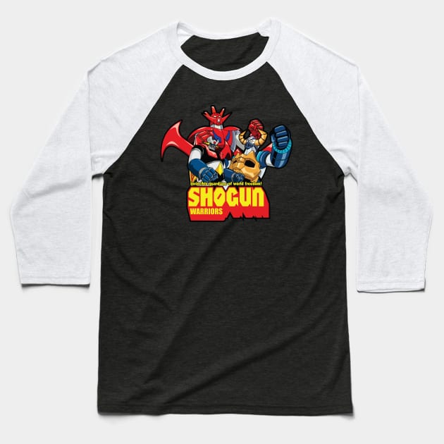 Shogun Warriors Baseball T-Shirt by Chewbaccadoll